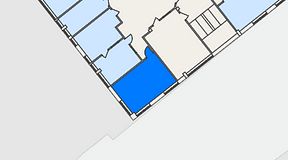 Planritning för Regus Hagsätra, 1 privata rum, 23 m²