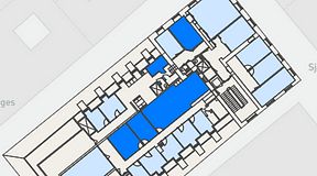 
							Planritning för Spaces Gamla Stan, 5 privata rum, 113 m²