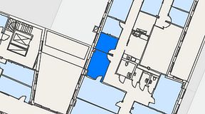 
							Planritning för Regus Östermalmstorg, 2 privata rum, 18 m²