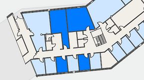 Planritning för CoW Älvsjö, 4 privata rum, 79 m²