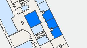 
							Planritning för The Works Västra Järnvägsgatan, 4 privata rum, 82 m²