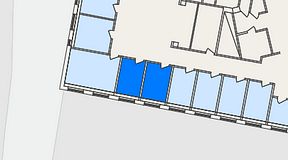 
							Planritning för THE WORKS Medborgarplatsen, 2 privata rum, 22 m²