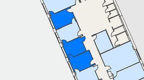
							Planritning för Mindpark Helsingborg, 3 privata rum, 52 m²