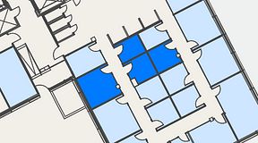 
							Planritning för Spaces Hyllie Vista, 4 privata rum, 41 m²