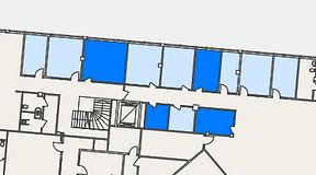 
							Planritning för Spaces Helsingborg Väla, 4 privata rum, 51 m²