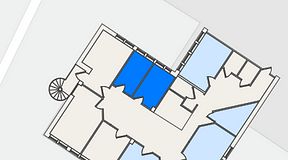 
							Planritning för FirstOffice Måttbandsvägen 12, 2 privata rum, 18 m²