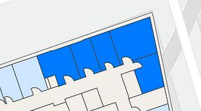 
							Planritning för Walborg Ventures, 5 privata rum, 96 m²