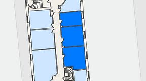 
							Planritning för KG10 Kungsgatan 8, 3 privata rum, 54 m²