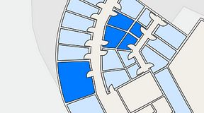 
							Planritning för Quick Office Bromma Blocks, 5 privata rum, 53 m²