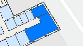 
							Planritning för United Spaces Waterfront Klarabergsviadukten, 2 privata rum, 103 m²