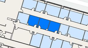 
							Planritning för Spaces Umami Park Sundbyberg, 3 privata rum, 40 m²