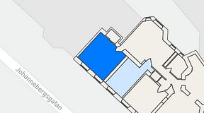 
							Planritning för OW3, 1 privata rum, 25 m²