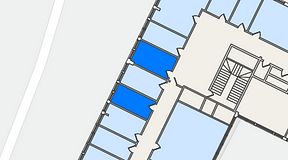
							Planritning för Quick Office Älvsjö, 2 privata rum, 18 m²