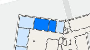 
							Planritning för THE WORKS Medborgarplatsen, 2 privata rum, 33 m²