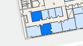 
							Planritning för Mindpark Järntorget, 2 privata rum, 29 m²
