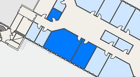 
							Planritning för Växthuset Stensjögatan, 3 privata rum, 64 m²