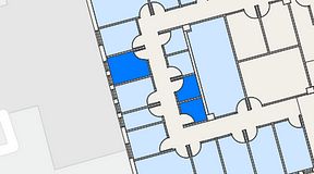 
							Planritning för Regus Lidingö, 3 privata rum, 15 m²