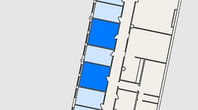 Planritning för FASTOFFICE Malmö, 2 privata rum, 40 m²