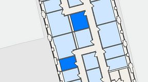 
							Planritning för The Works Ringvägen, 2 privata rum, 19 m²