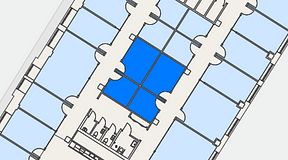 
							Planritning för Convendum Sundbyberg, 4 privata rum, 38 m²