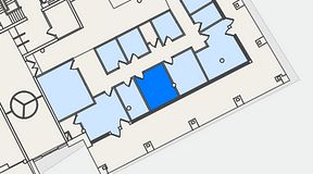 
							Planritning för Mindpark Hyllie Skrivaregatan, 1 privata rum, 16 m²