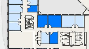 
							Planritning för Convendum Stampgatan 14, 4 privata rum, 52 m²