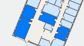
							Planritning för Växthuset Jägershillgatan, 5 privata rum, 88 m²
