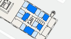 
							Planritning för Convendum Sundbyberg, 5 privata rum, 123 m²