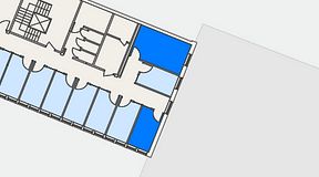 
							Planritning för C/O Tyresö, 2 privata rum, 26 m²