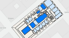 
							Planritning för Spaces Gamla Stan, 5 privata rum, 135 m²