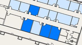 
							Planritning för Spaces Umami Park Sundbyberg, 4 privata rum, 67 m²