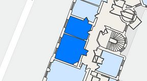 Planritning för Nybrogatan Business Center Nybrogatan 34, 2 privata rum, 51 m²