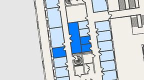 
							Planritning för Spaces Nordenskiöldsgatan, 4 privata rum, 38 m²
