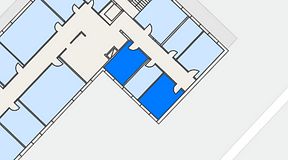 
							Planritning för Dockside Office & Coworking, 2 privata rum, 26 m²