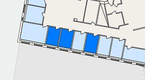 
							Planritning för THE WORKS Medborgarplatsen, 3 privata rum, 33 m²