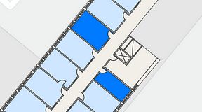 Planritning för Regus Almedal, 2 privata rum, 33 m²