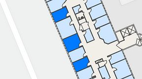 Planritning för Regus Helsingborg Södergatan, 3 privata rum, 36 m²