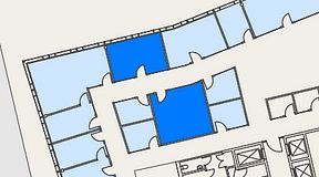 
							Planritning för Mindpark Mölndal, 2 privata rum, 43 m²