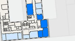 
							Planritning för KG10 Kungsgatan 8, 5 privata rum, 125 m²