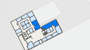 
							Planritning för Regus Kalmar, 4 privata rum, 59 m²