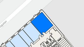 
							Planritning för Banken Coworking, 1 privata rum, 32 m²