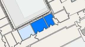
							Planritning för 7A Posthuset, Vasagatan 28, 2 privata rum, 33 m²