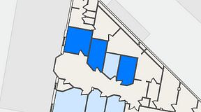 
							Planritning för Kontorshotell Triangeln, 3 privata rum, 33 m²