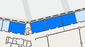 
							Planritning för THE WORKS Medborgarplatsen, 4 privata rum, 86 m²