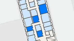 
							Planritning för THE WORKS Ringvägen, 4 privata rum, 47 m²