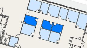 
							Planritning för Spaces Umami Park Sundbyberg, 3 privata rum, 35 m²