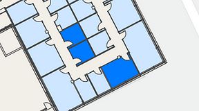 
							Planritning för Spaces Hyllie Vista, 3 privata rum, 35 m²