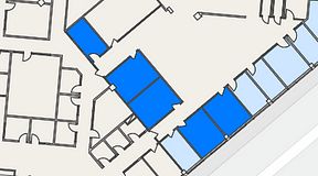 
							Planritning för Spaces Helsingborg Väla, 5 privata rum, 73 m²