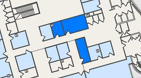 
							Planritning för United Spaces Östra Hamngatan, 3 privata rum, 37 m²