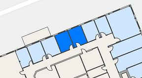
							Planritning för C/O Mölndal, 2 privata rum, 23 m²